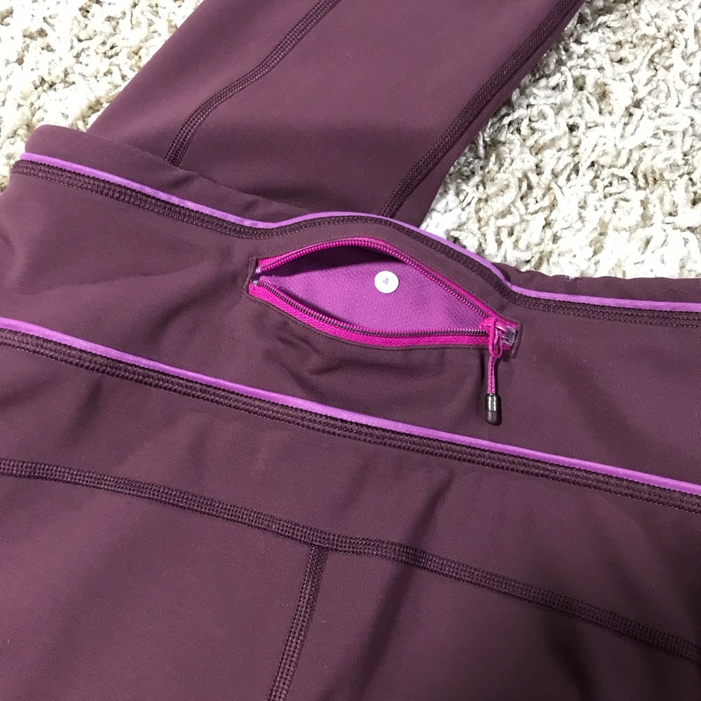 Lululemon Pace Queen Tight *Full-On Luxtreme Bordeaux Drama / Raspberry …